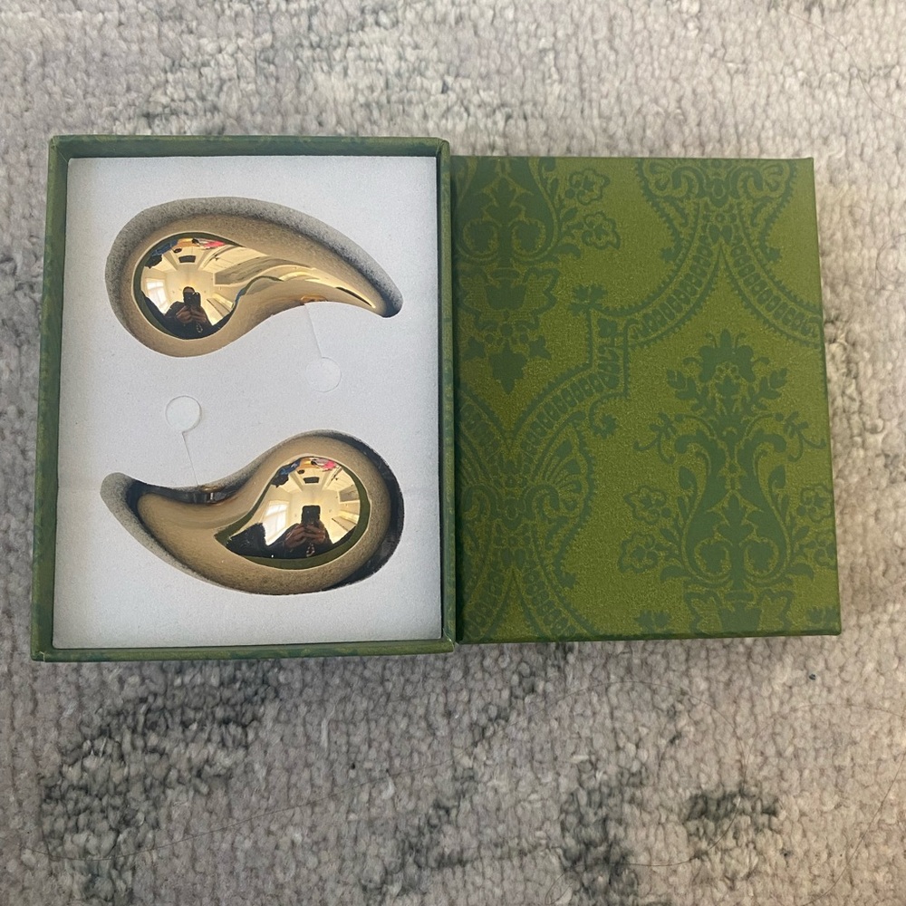 Large tear drop shaped earrings